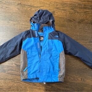 4T North Face Kids Jacket - Blue and Gray